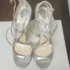 Jimmy Choo Size 40 Champagne Heels